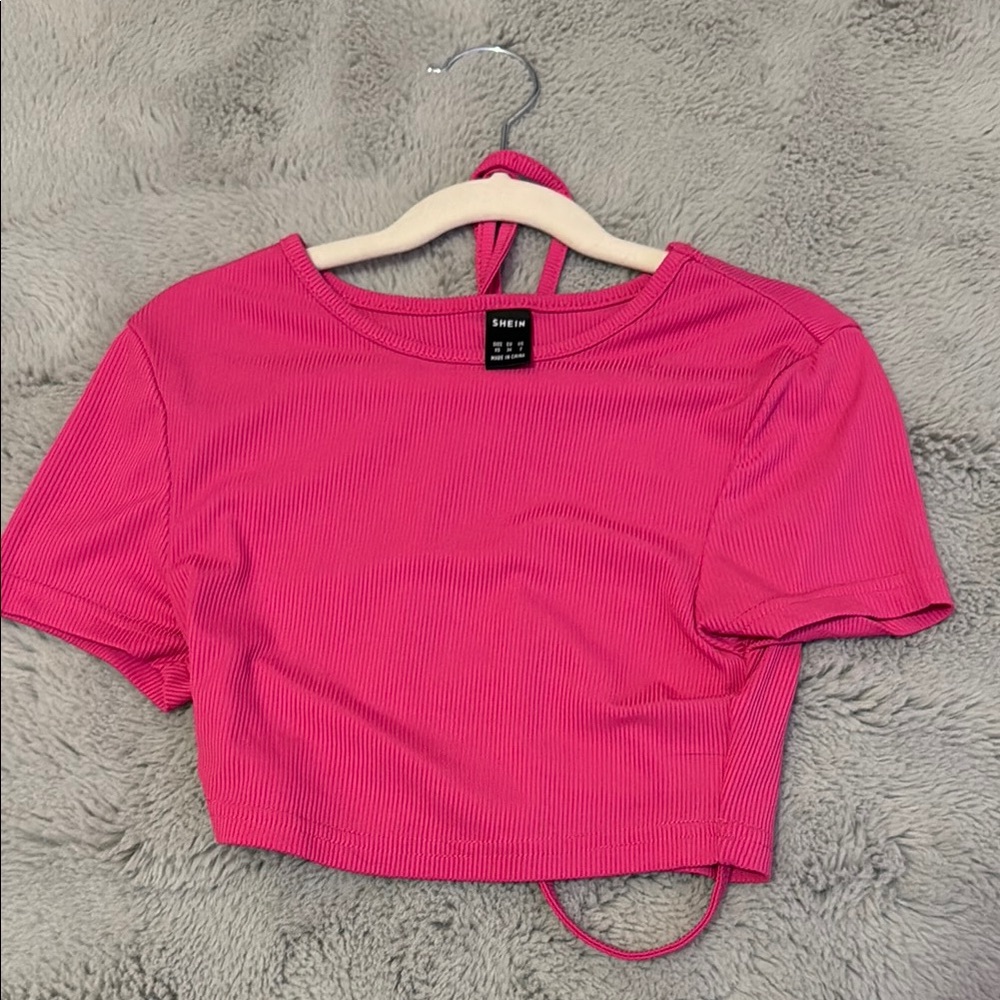 Pink Crop Top